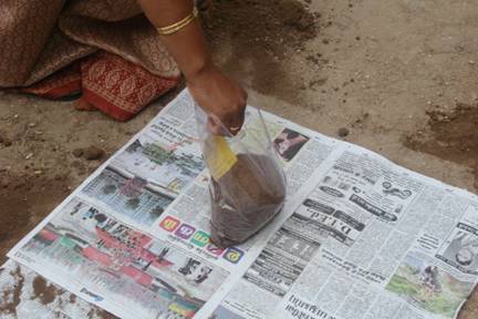 மண்மாதிரிகள் சேகரிக்கும் முறை