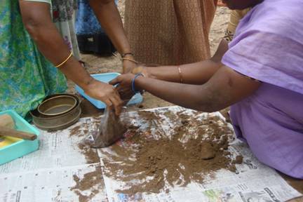 மண்மாதிரிகள் சேகரிக்கும் முறை